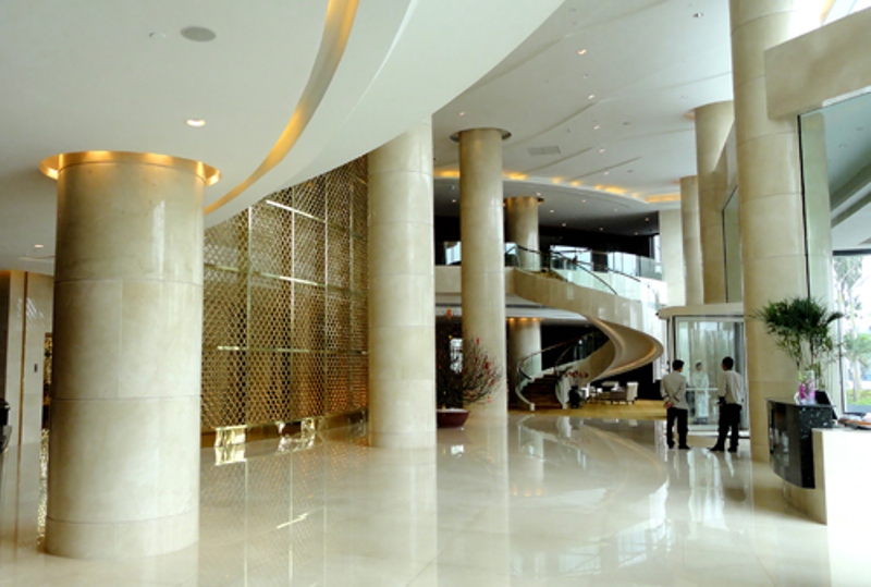 Sảnh khách sạn ốp đá tự nhiên Sảnh khách sạn ốp đá tự nhiên